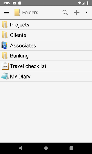Android application B-Folders Password Manager screenshort