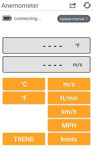Android application Anemometer screenshort