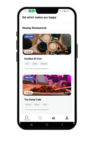 Android application groShipps - Food Delivery App screenshort