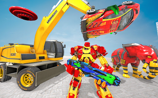 Excavator Robot Car Game u2013 Elephant Robot Games 3d  screenshots 9
