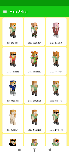 Android application Alex Craft Skins - MC Styles screenshort