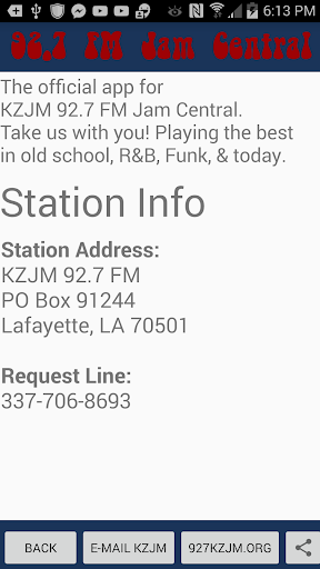 KZJM Radio 92.7 FM Lafayette Screen 3
