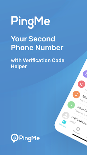 Android application PingMe - Second Phone Number screenshort