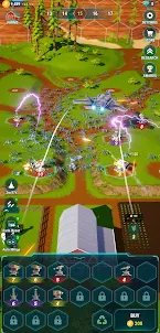 銀河農場:タワーを合成する防衛ゲーム