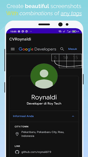 Android application Roynaldi CV screenshort