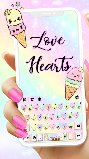 Android application Pastel Sweet Cookie Keyboard B screenshort