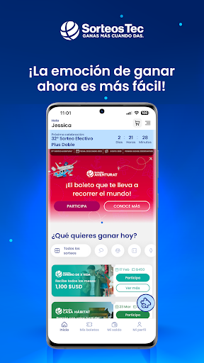 Android application Sorteos Tec screenshort