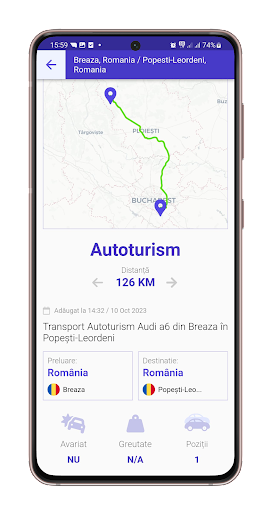 Bursă Tractări Auto Driver Screen 2