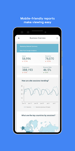 Android application Looker Studio screenshort