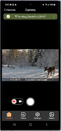 Android application GardePro Mobile screenshort