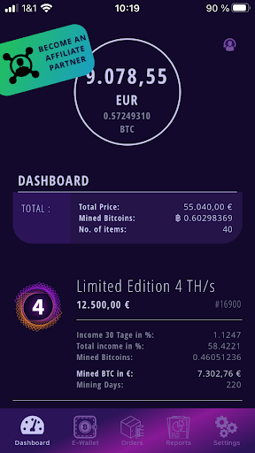 Android application Smart IT | Bitcoin Hosting screenshort