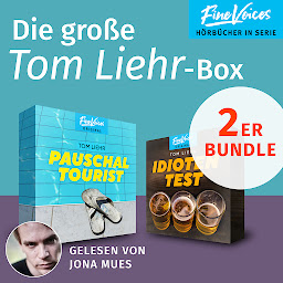 Icon image Die große Tom Liehr-Box - Idiotentest + Pauschaltourist (ungekürzt)