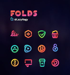 Folds - Icon Pack لقطة شاشة