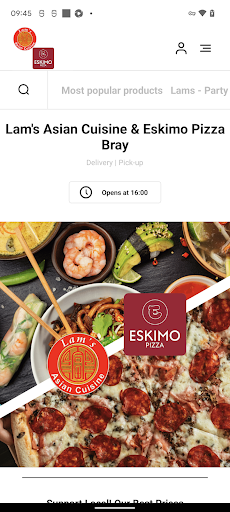Android application Lam's & Eskimo Pizza Bray screenshort