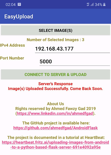 EasyUpload: Android to PC File Screen 3