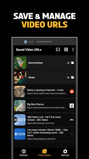Video URL Player & Library PRO Screen 2