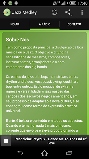 Rádio Jazz Medley Screen 2