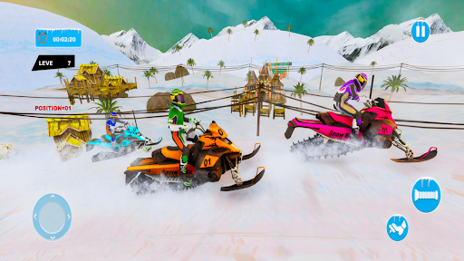 Snow Bike Racing Snocross Game Screen 2