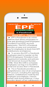 EPF Passbook Balance Check Emp