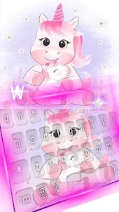 Happy Lovely Unicorn keyboard