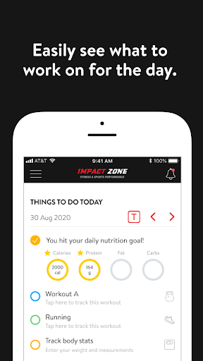 Screenshot of Impact Zone Fitness NJ