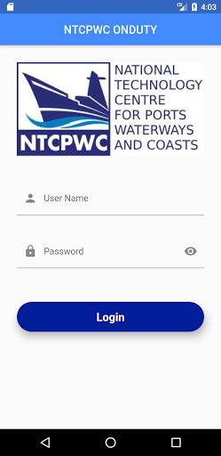 Android application Ntcpwc OnDuty screenshort