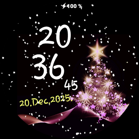 Xmas snow Animated watch face screenshot 14