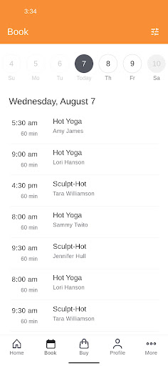 Screenshot of Good Vibes Hot Yoga