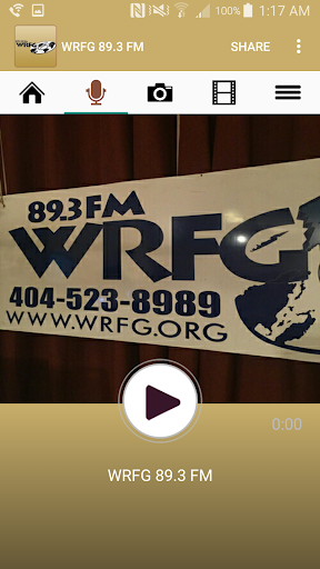 Android application 89.3 FM WRFG Atlanta screenshort