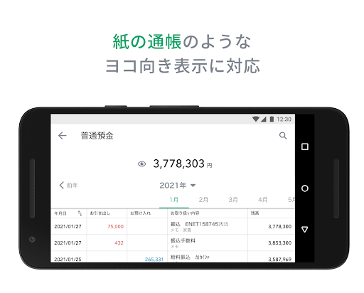 群馬銀行 かんたん通帳 Screen 3