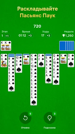 Game screenshot Пасьянс Паук mod apk