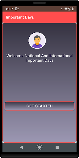 Android application GK Important Days MCQ screenshort