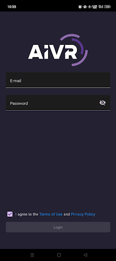 Android application AIVR Companion screenshort