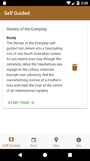 Android application West Terrace Cemetery screenshort