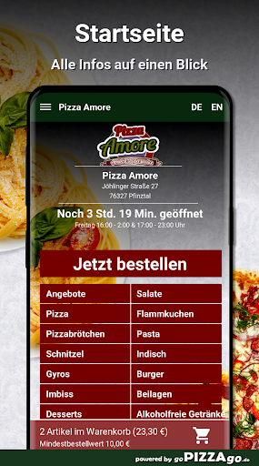 Pizza Amore Pfinztal Screen 2