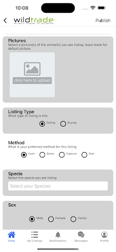 WildTrade - B2B Wildlife Screen 2