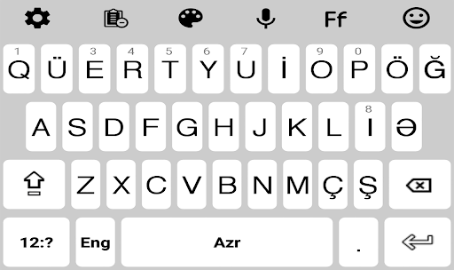 Azerbaijani Language Keyboard Screen 3
