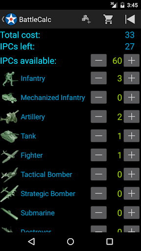 BattleCalc Screen 2