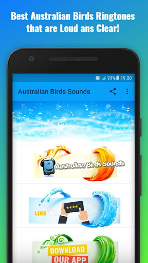 Android application Australian Birds Sounds screenshort