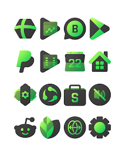 Blackdiant Green Icon Pack MOD APK 2.5 (Patched Unlocked) 4