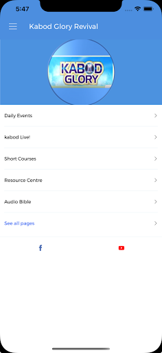 Android application Kabod Glory screenshort