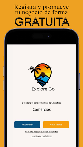 Android application Explore Go Negocios screenshort