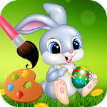 Easter bunny egg coloring book Apk