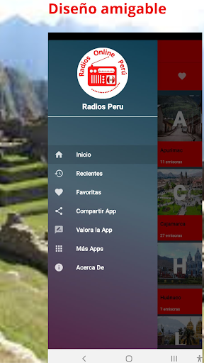 Android application Radios del Peru screenshort