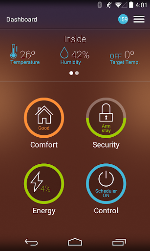 Android application enControl screenshort