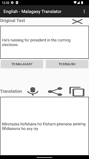 English - Malagasy Translator Screen 3