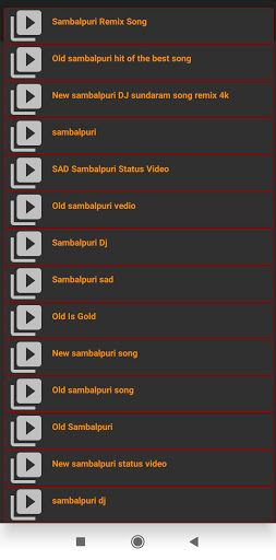 Android application Sambalpuri Song Video ସମ୍ବଲପୁର screenshort