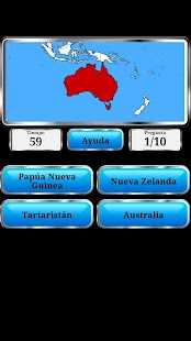 Geografía Mundial - Juego Screenshot