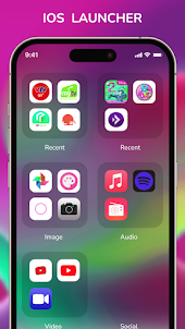 iOS 16 Launcher and Wallpaper