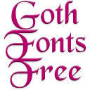 Goth Fonts for FlipFont free